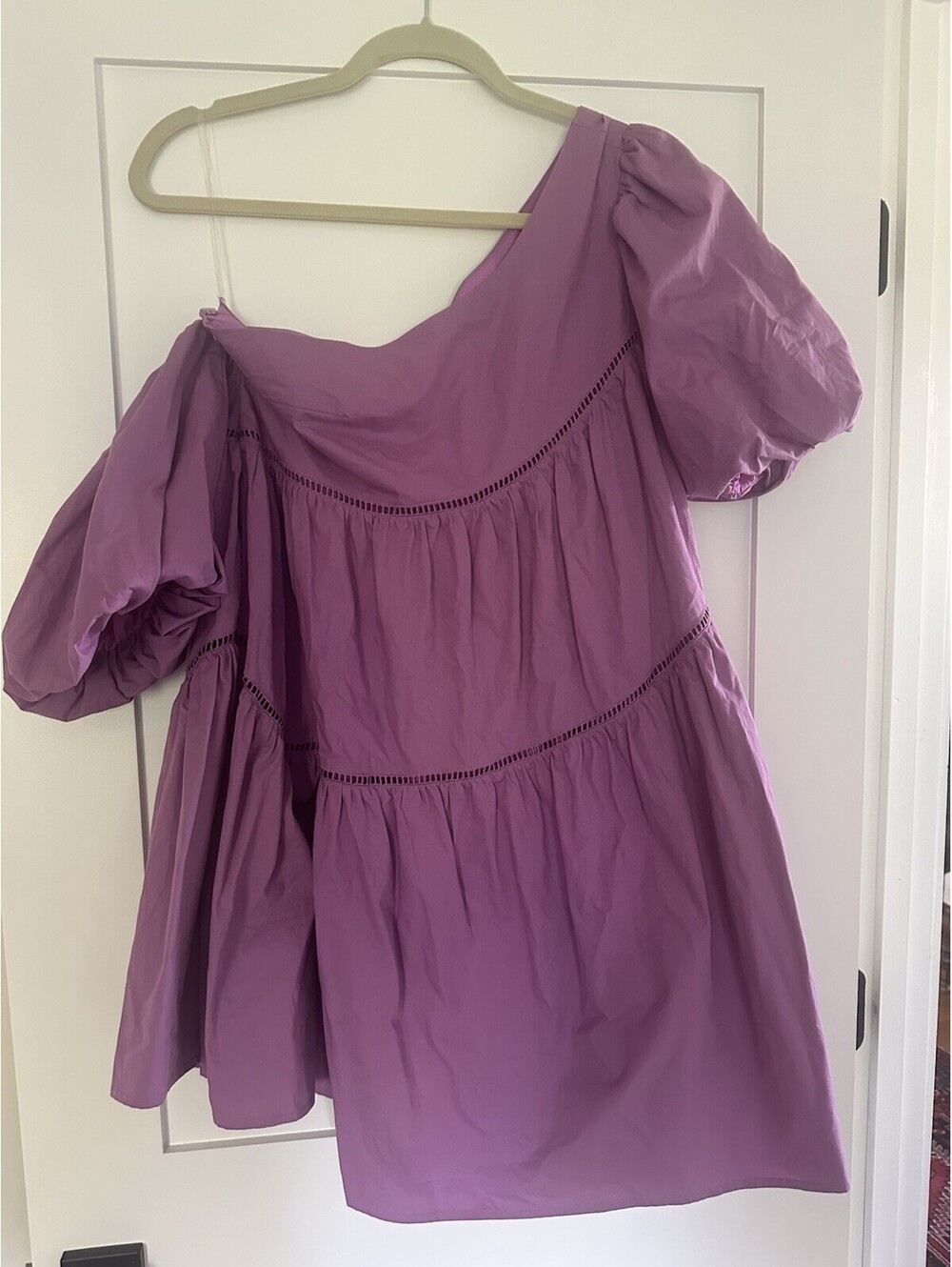 NWT Vestique Women's Baby Doll Off The Shoulder Mini Dress Size Medium